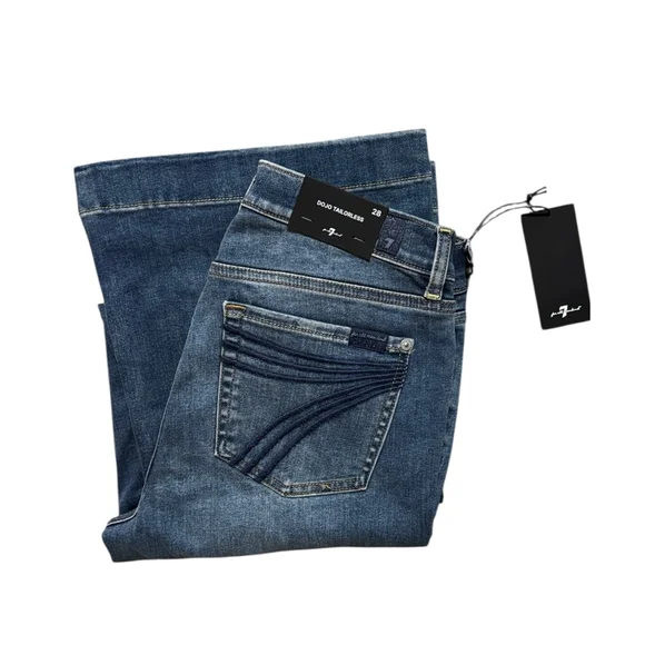 7 For All Mankind Dojo Tailorless Jeans, Size 28. New with flaw. - Picture 3 of 14